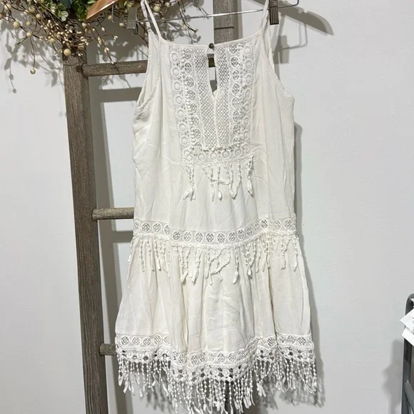 AE off-white summer dress size Small - Picture 2 of 12